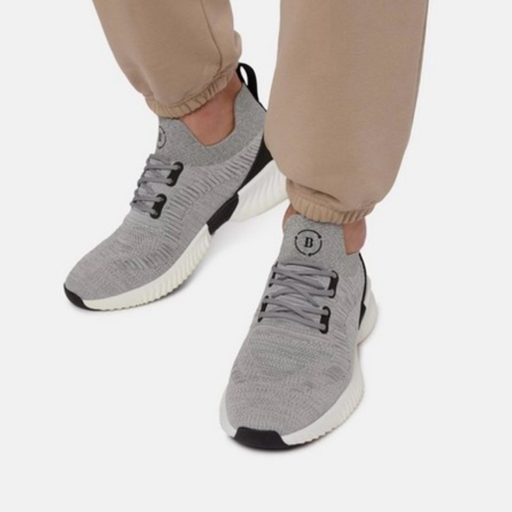 Boggi Milano Recycled Yarn Willow Trainers Grey men’s size 11